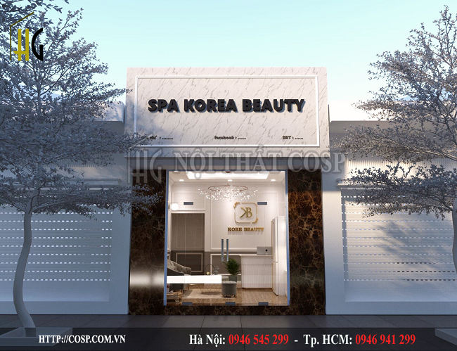 Mặt tiền spa Korea Beauty chị Linh - Đông Triều